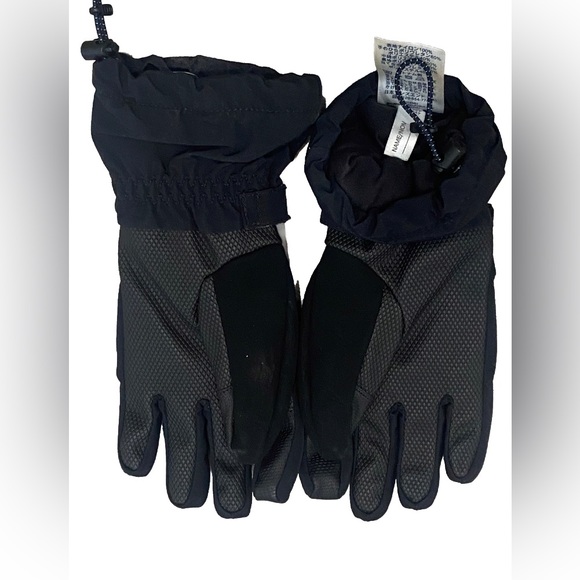 COPY - Lands’ End Kids Waterproof Squall Gloves in Black/Gray- Size M - Picture 3 of 10